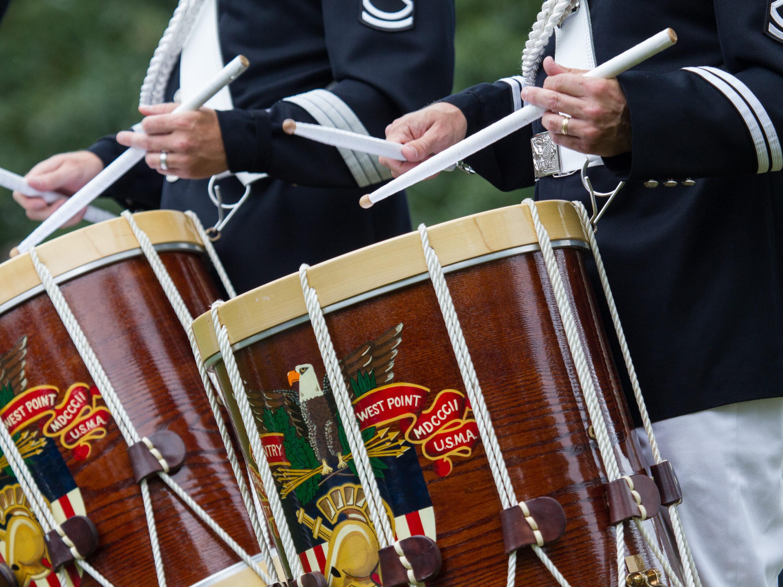 Traditional rope drums - West Point Band